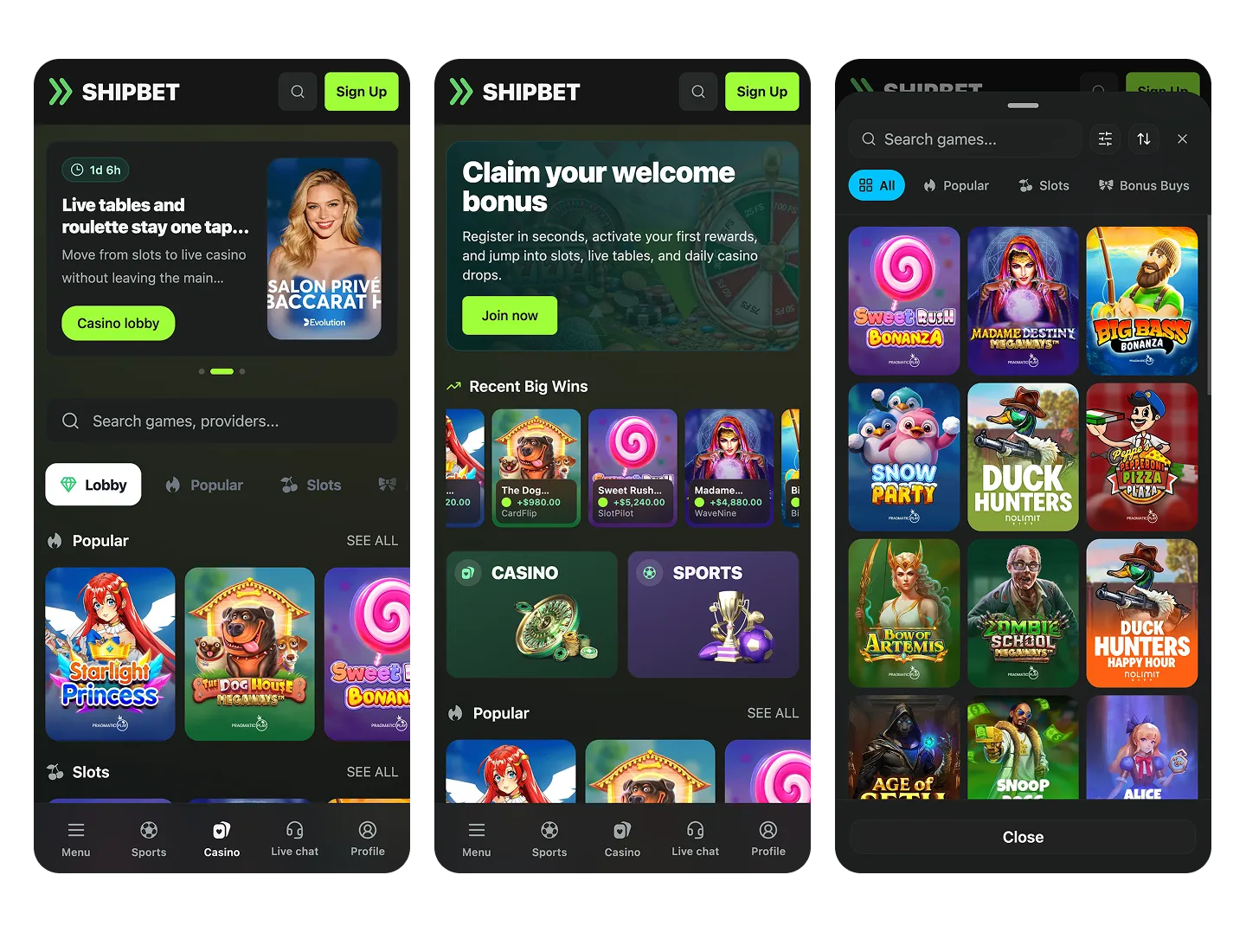 Responsive mobile styles and navigation
